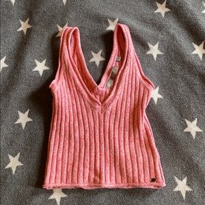 GUESS Knit Tank Top V Neck